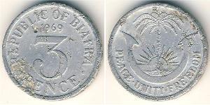 3 Penny 比亚法拉共和国 (1967 - 1970[1]) 铝 